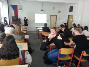 Přednáška studentů Slezské univerzity v rámci hodiny matematiky 2018